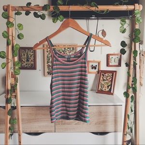 Tilly’s Multicolor Striped Tank Top - Size Small